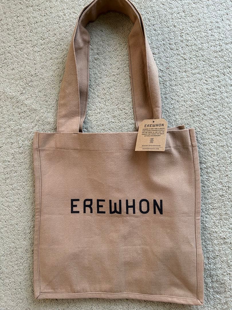希少・上品なベージュブラウンEREWHON トートバッグ ベージュ キャンバス