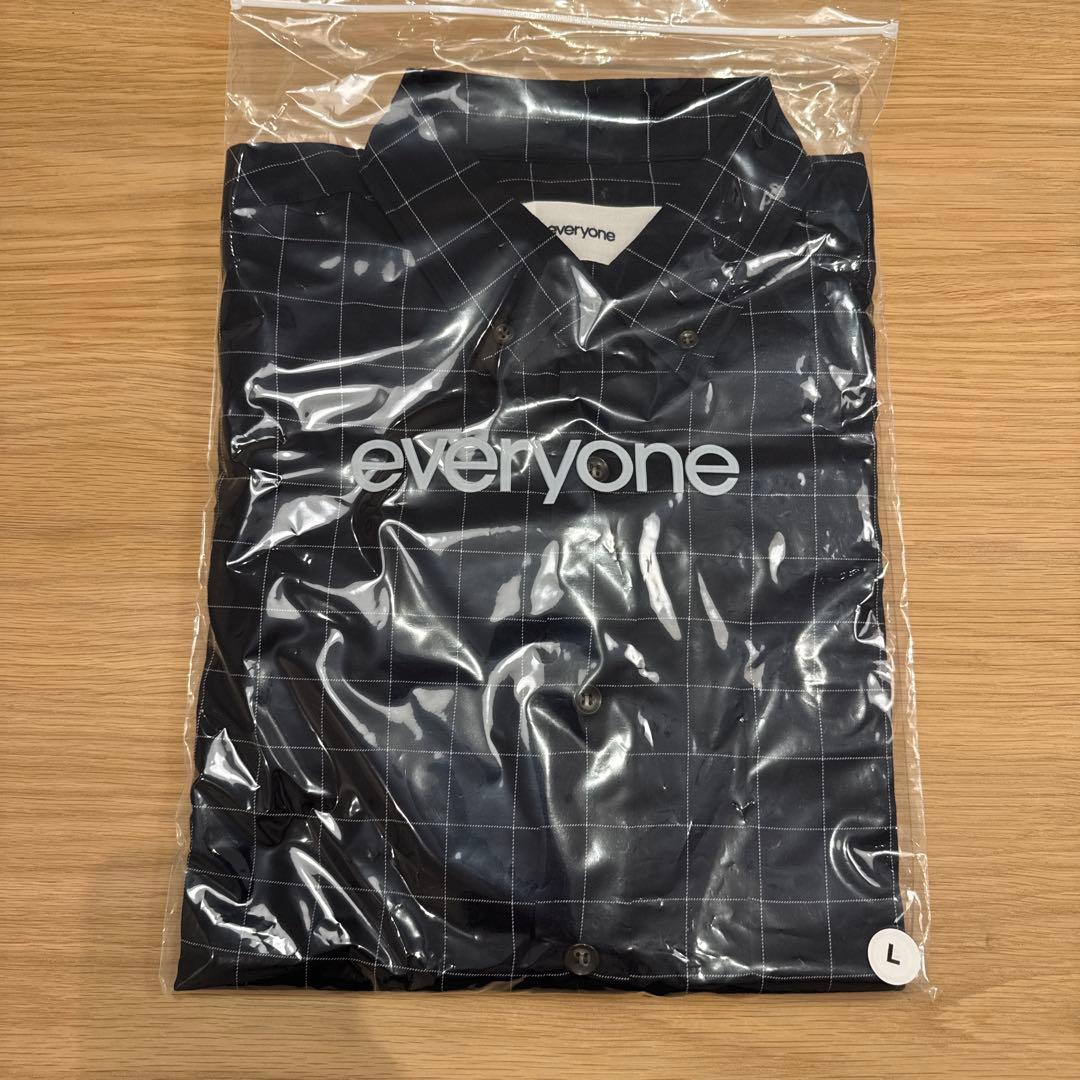 F*F様 everyone back logo check down shirt