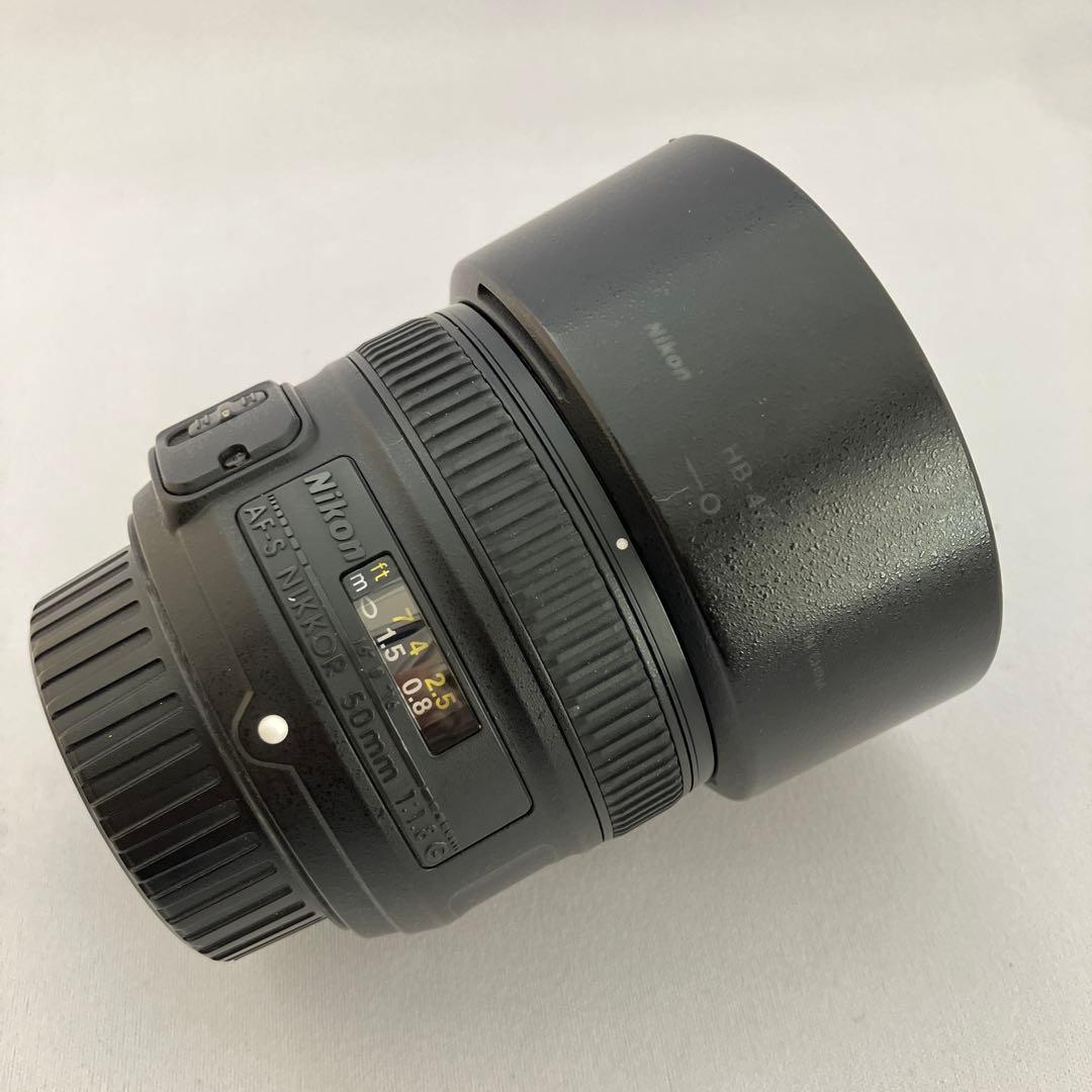 Nikon AF-S NIKKOR 50mm f1.8純正保護フィルター付き