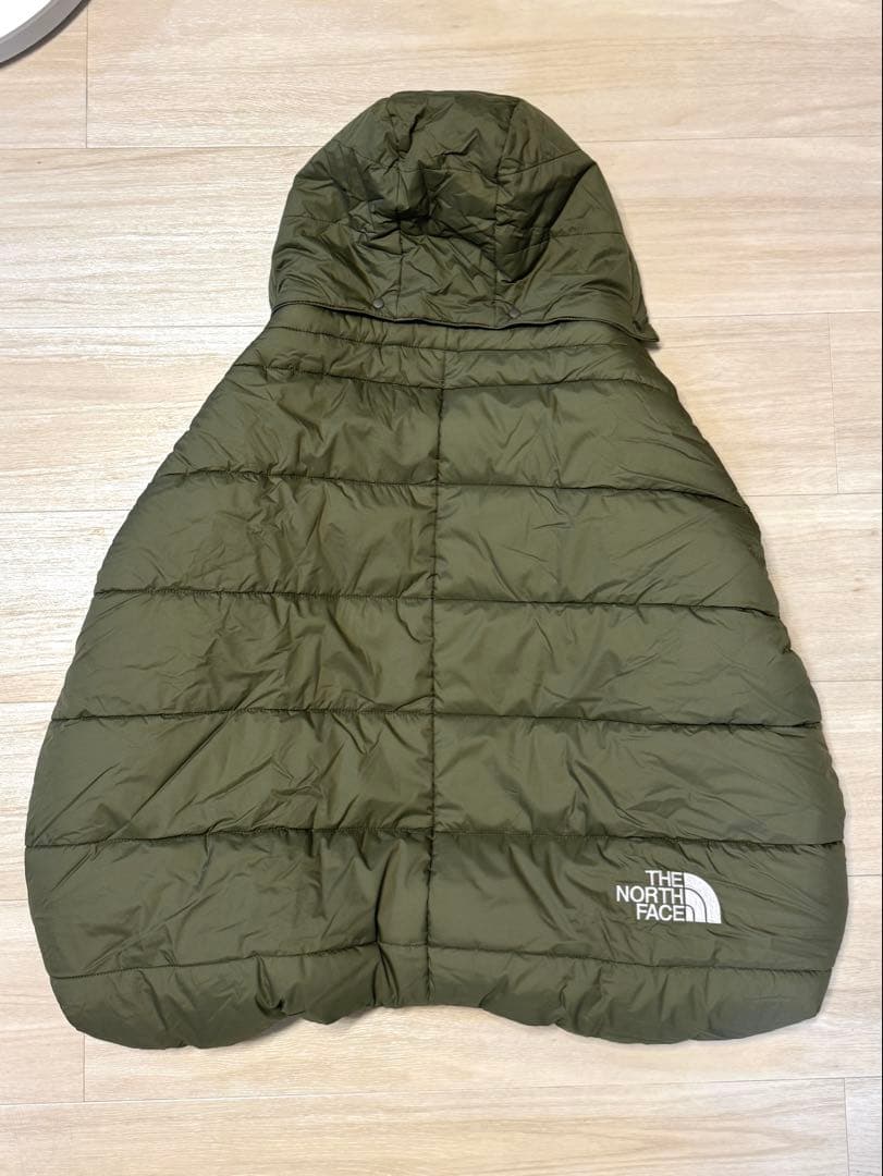 ノースフェイス ベビー ブランケットNNB71901 カーキ美品 抱っこ紐ケープ