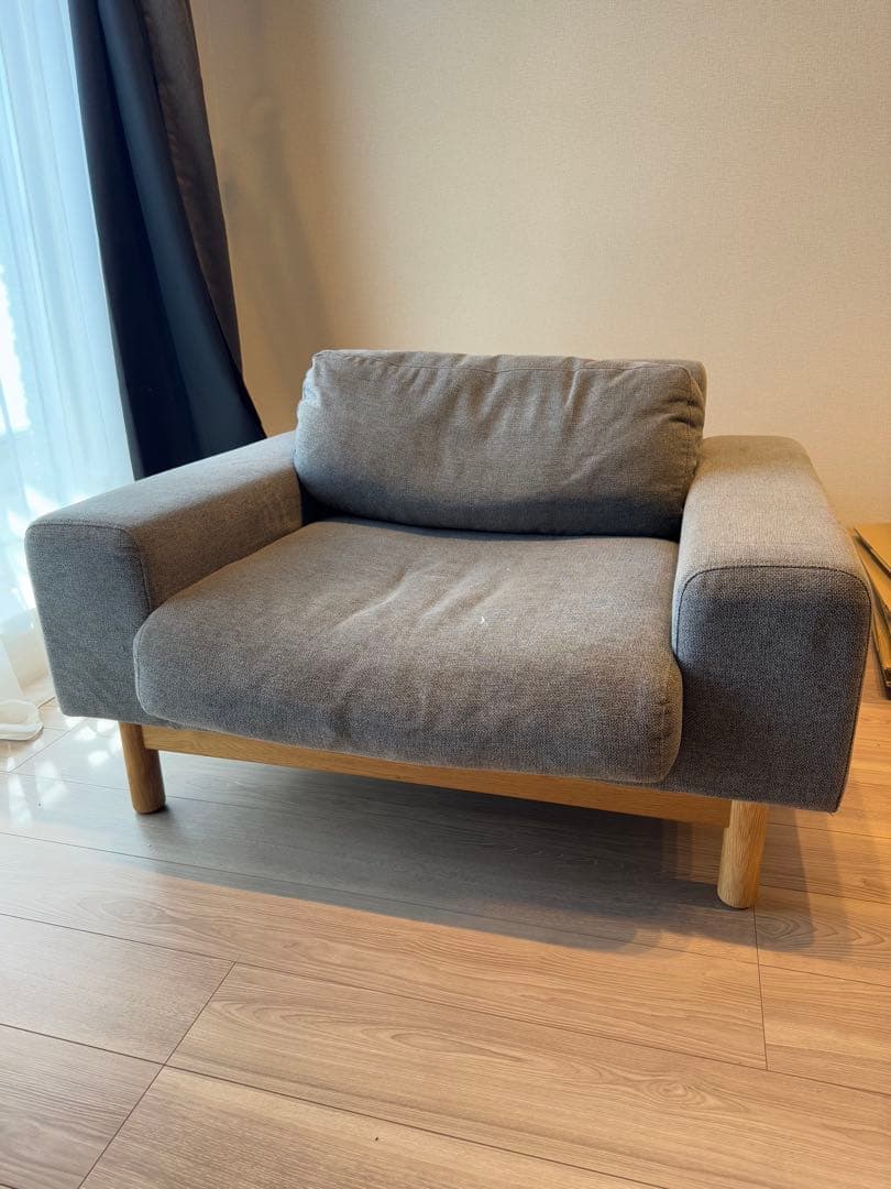 シーヴ SIEVEグレー 1人掛けソファ