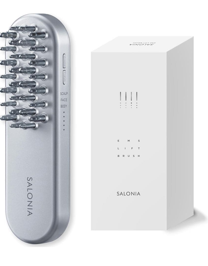 新品未使用 ★ SALONIA EMSリフトブラシ 電気ブラシ 電動頭皮ブラシ