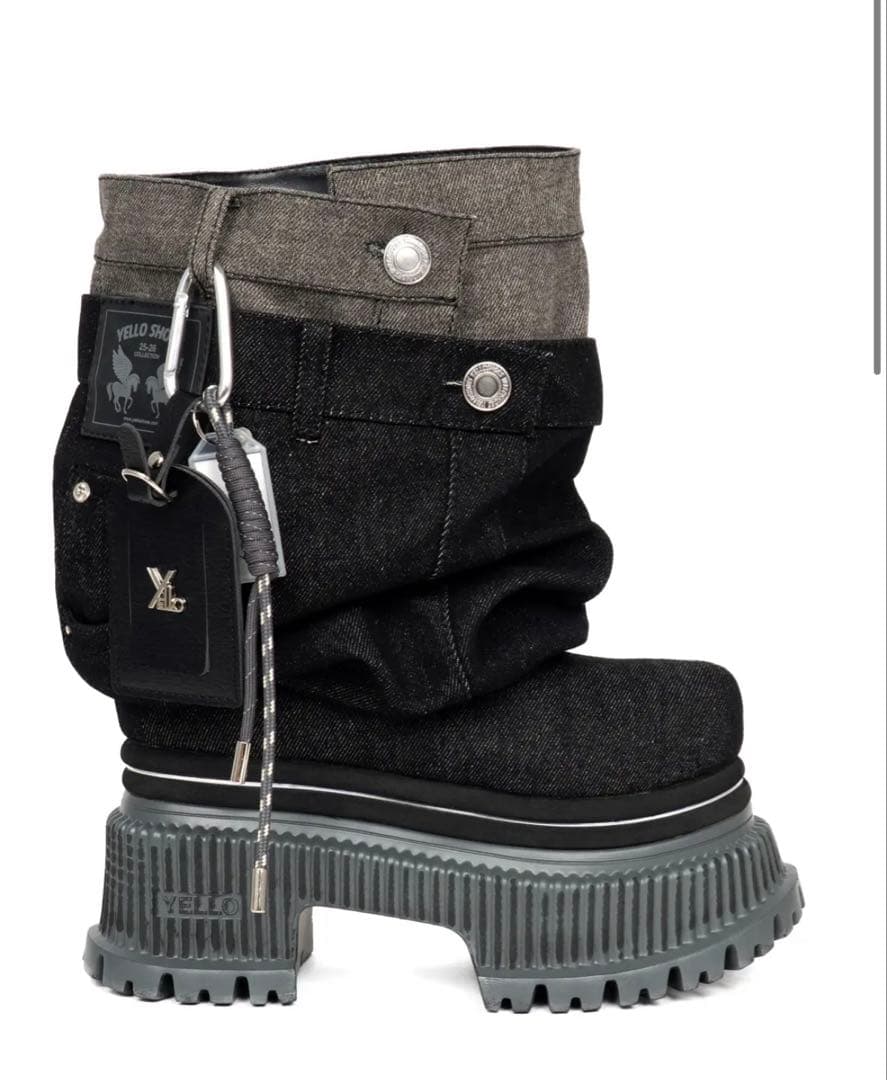 GIO PLATFORM SHORT BOOTS yello イエロー　ブーツ