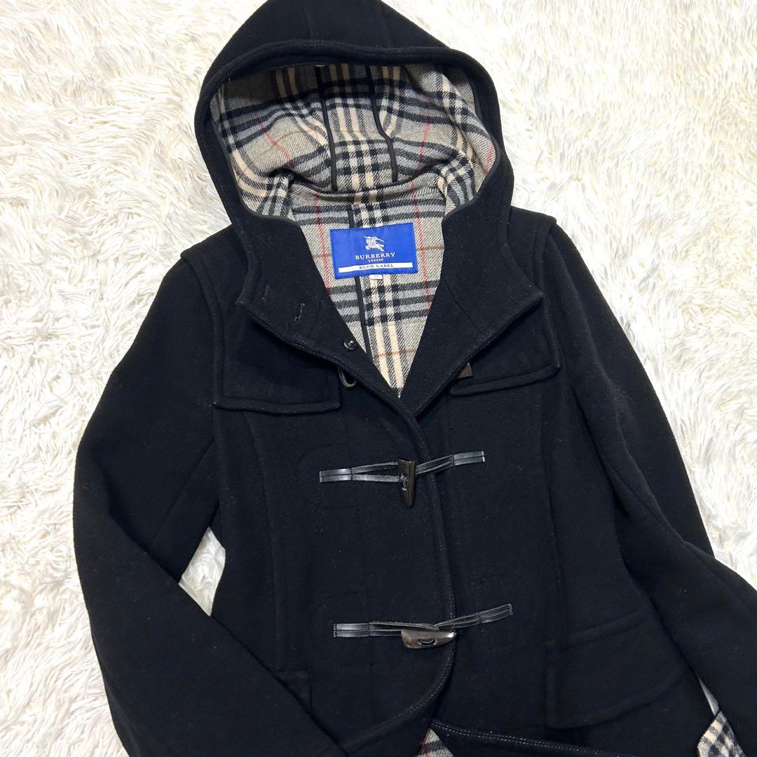 最終価格BURBERRY BLUE LABEL バーバリーダッフルコートM 38