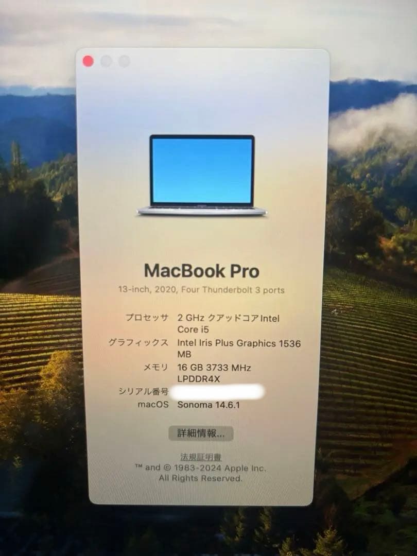【限定値下げ中】MacBook Pro 13インチ 2020 スペースグレイ