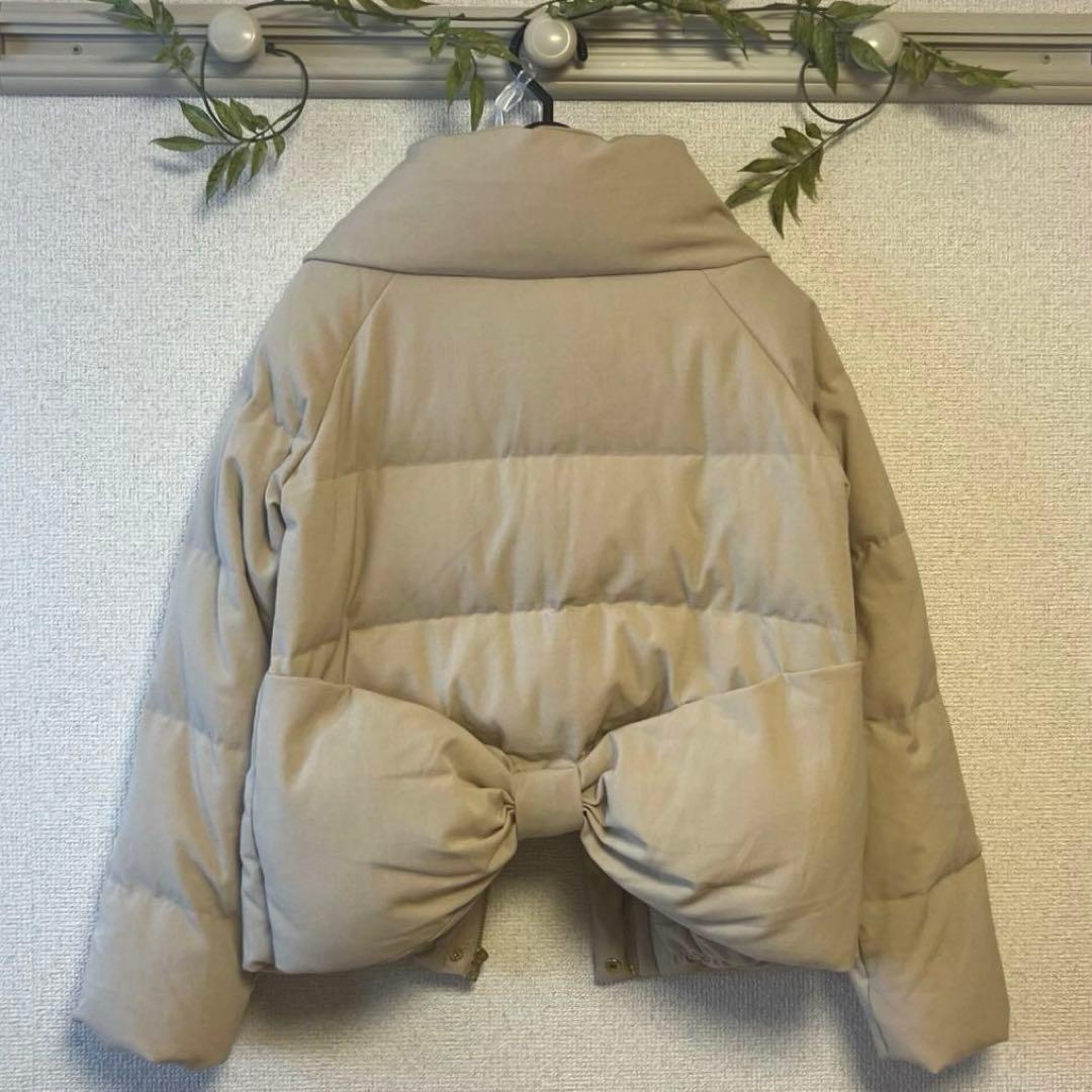 RUIRUE BOUTIQUE バックリボンショートダウンコートD488 未使用