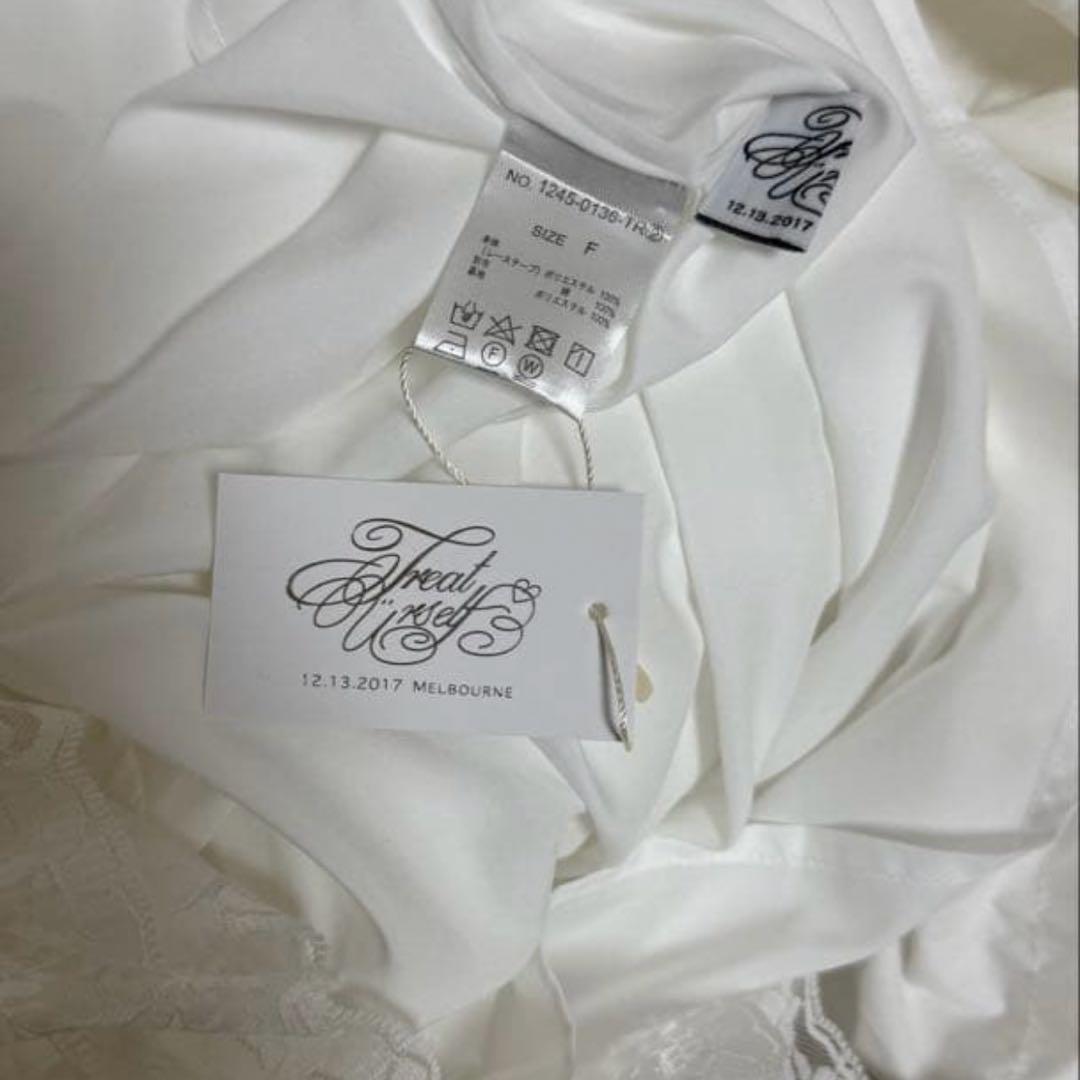 う*み様 girly lace frill skirt white treatu