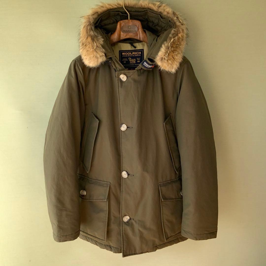 カナダ製 Woolrichウールリッチ アークティックパーカ Mダウン オリーブ