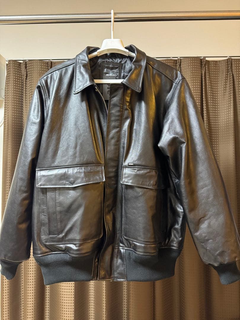 FTC LEATHER A-2 FLIGHT JACKET XLサイズ